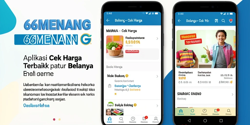 Antarmuka pengguna aplikasi 66MENANG untuk cek harga dengan mudah.