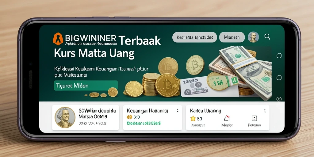 Tampilan antarmuka aplikasi BIGWINNER yang modern dan informatif.