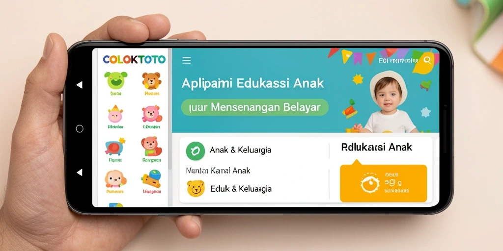 Antarmuka aplikasi COLOKTOTO yang interaktif dan ramah anak.