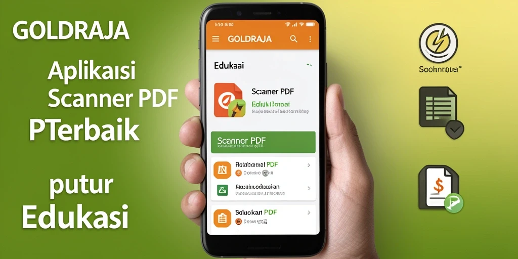 Antarmuka aplikasi GOLDRAJA untuk Scanner PDF yang mudah digunakan.
