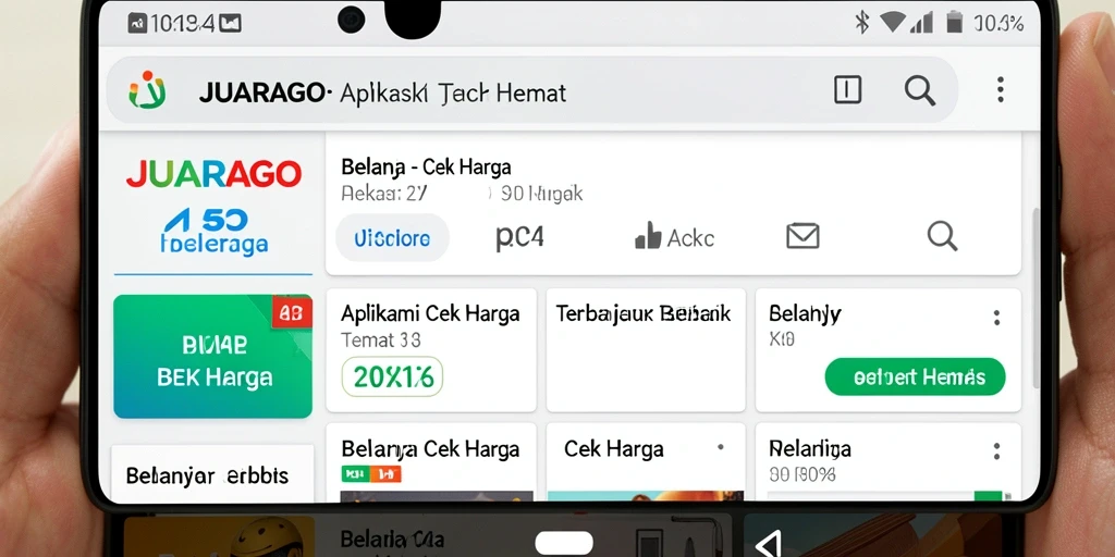 Antarmuka JUARAGO menampilkan informasi harga secara jelas dan informatif.
