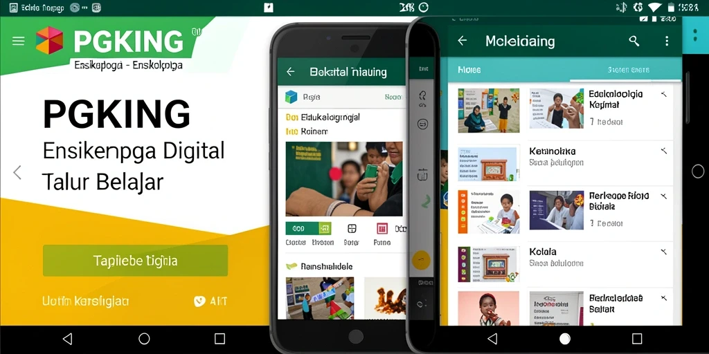 Tampilan antarmuka PGKING yang menarik dan informatif.