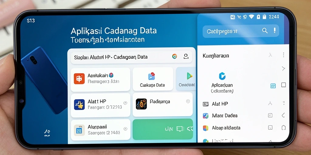 Antarmuka S13 yang intuitif dan sederhana untuk cadangan data.