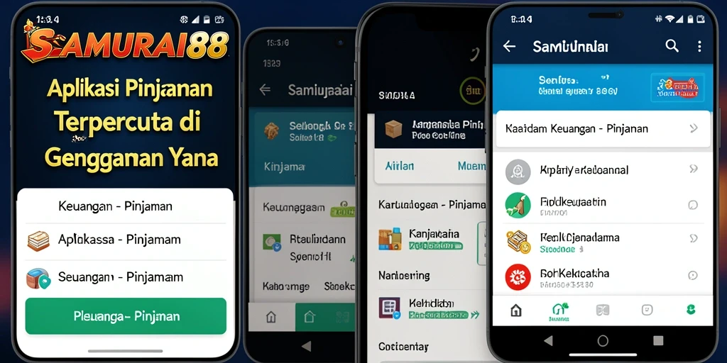 Tampilan antarmuka aplikasi SAMURAI88 yang sederhana dan intuitif.